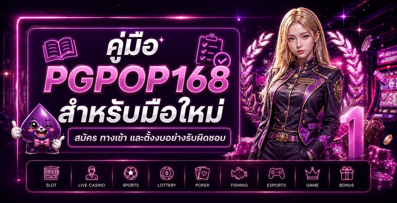 PGPOP168 คู่มือมือใหม่ | สมัคร ทางเข้า และตั้งงบ